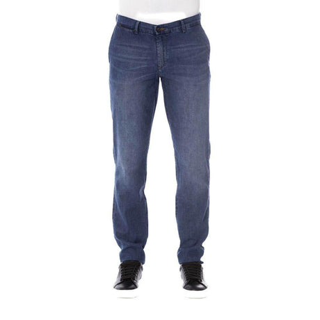 Trussardi Jeans Blue Cotton Men Jeans - Hilstor