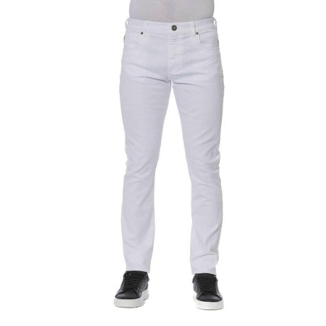 Trussardi Jeans White Cotton Men Jeans - Hilstor