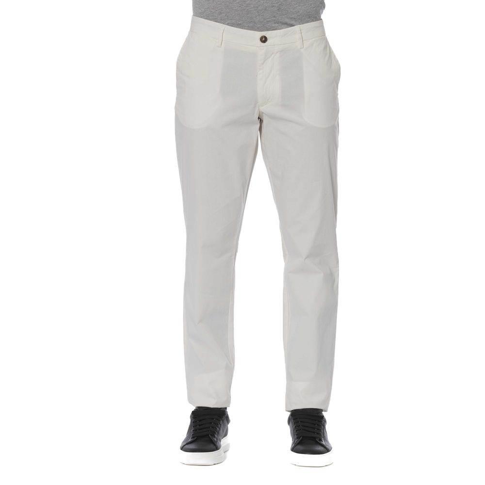 Trussardi Jeans White Cotton Men Jeans - Hilstor