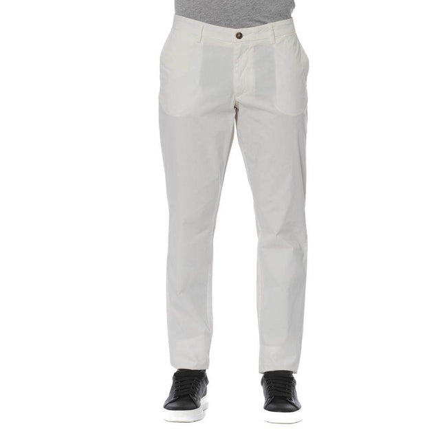 Trussardi Jeans White Cotton Men Jeans - Hilstor