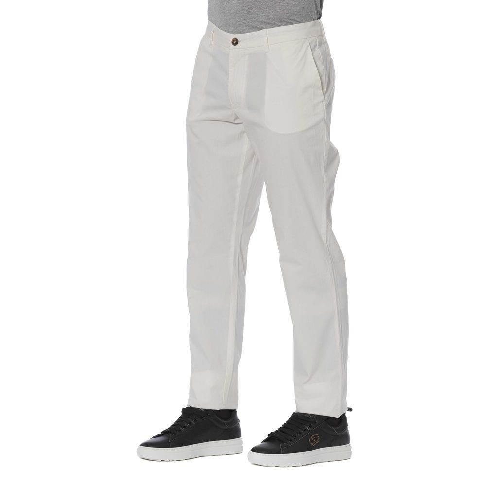 Trussardi Jeans White Cotton Men Jeans - Hilstor