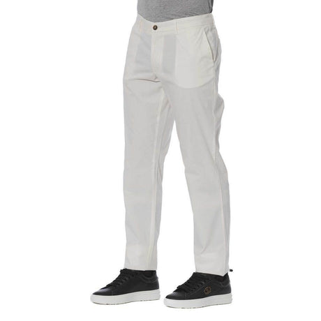 Trussardi Jeans White Cotton Men Jeans - Hilstor