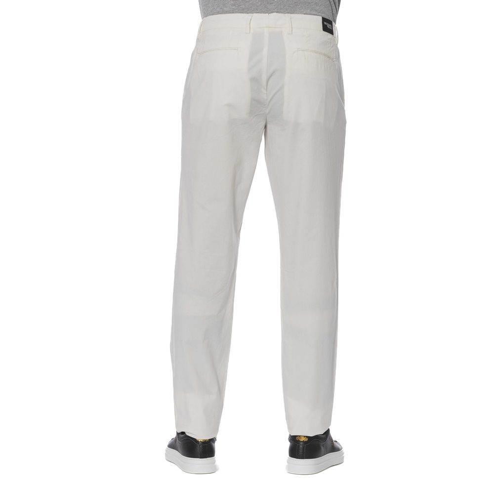 Trussardi Jeans White Cotton Men Jeans - Hilstor
