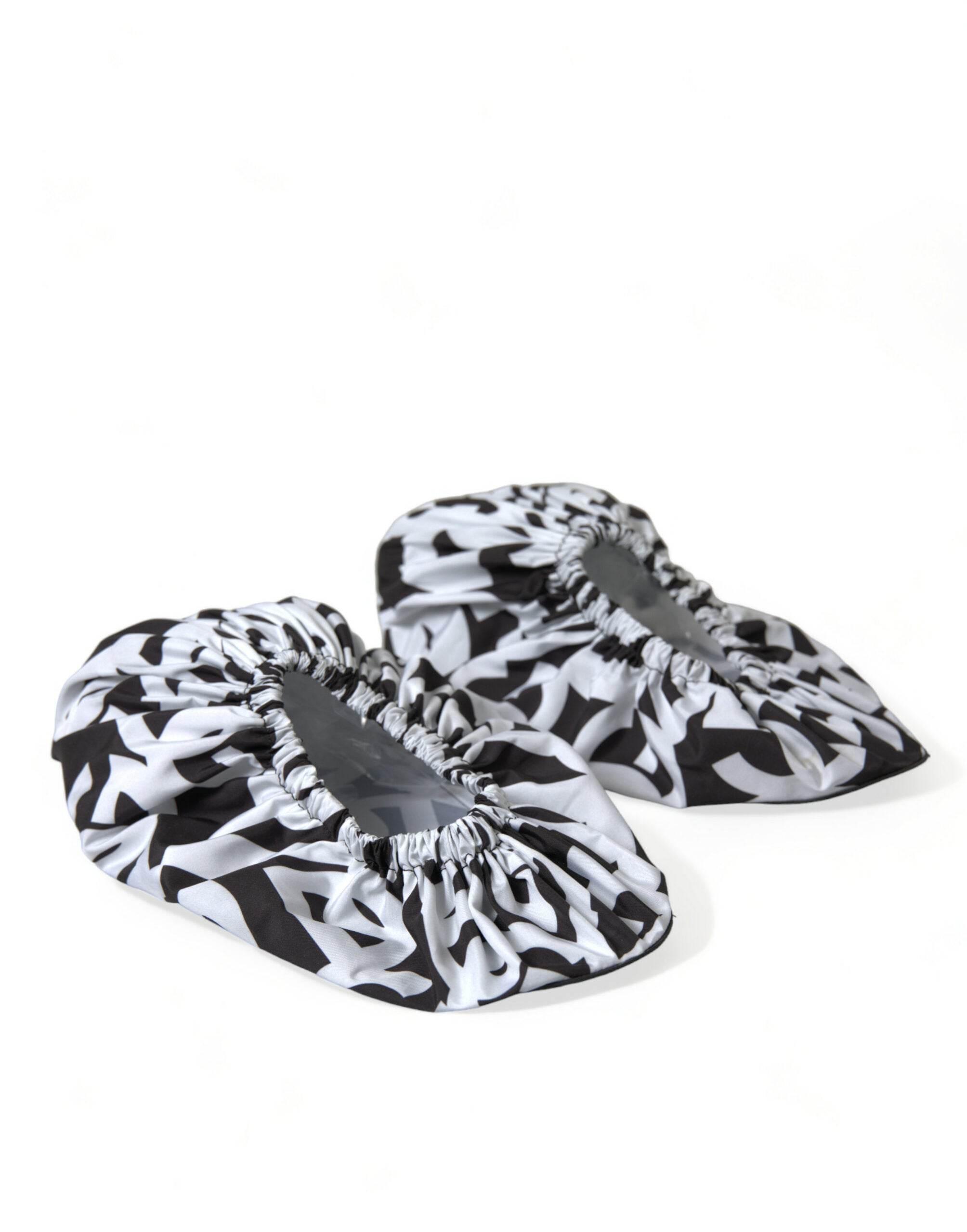 Dolce & Gabbana Chic Monochrome Slip-On Flats - Hilstor