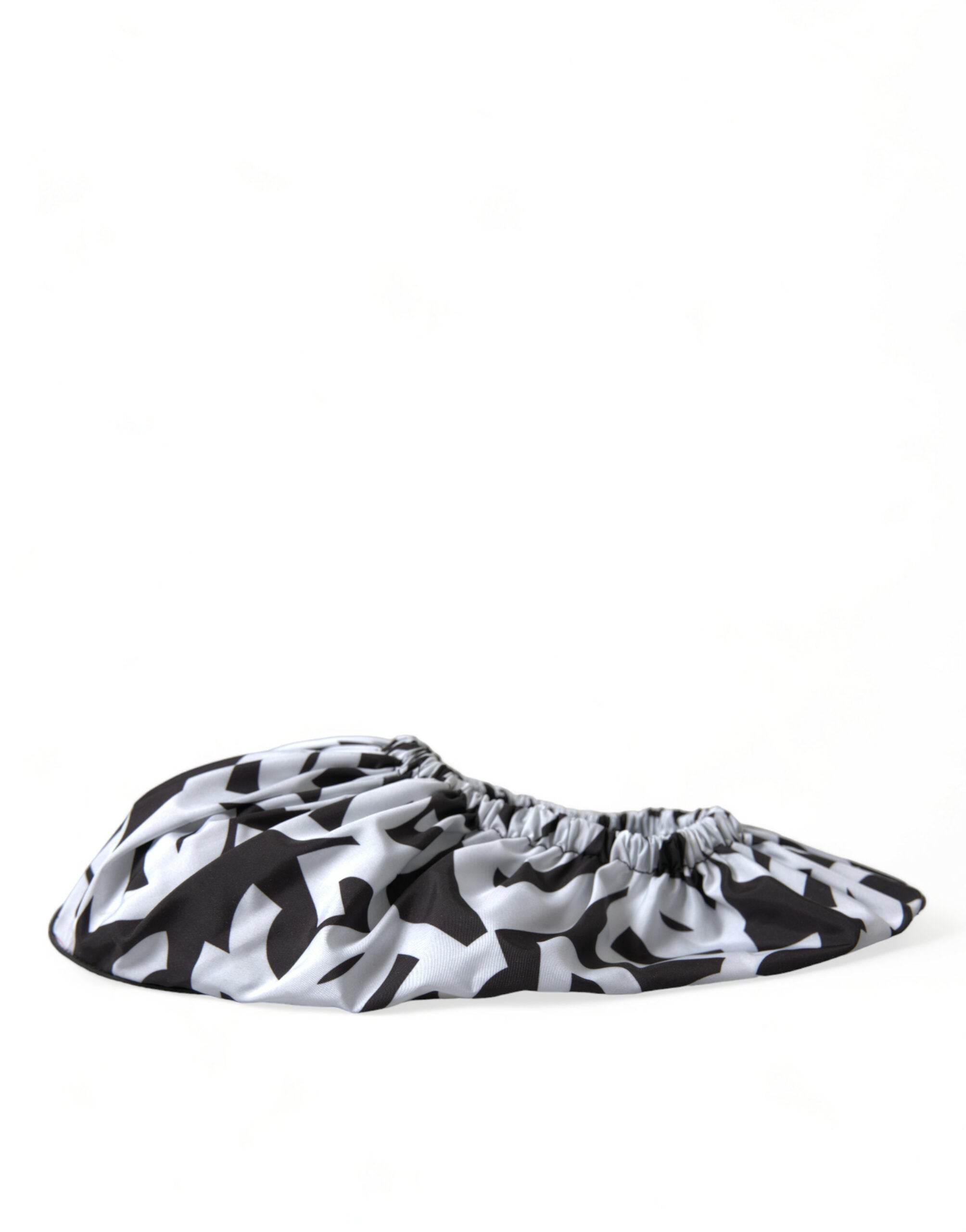 Dolce & Gabbana Chic Monochrome Slip-On Flats - Hilstor