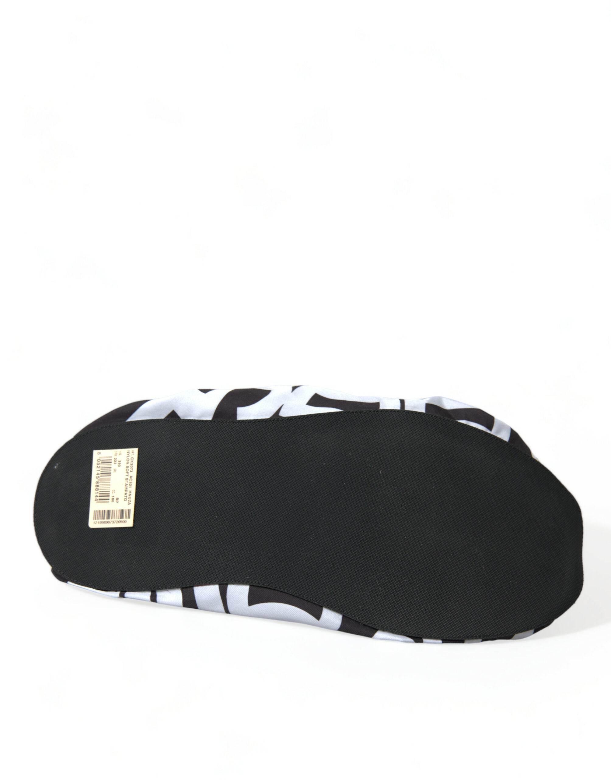 Dolce & Gabbana Chic Monochrome Slip-On Flats - Hilstor