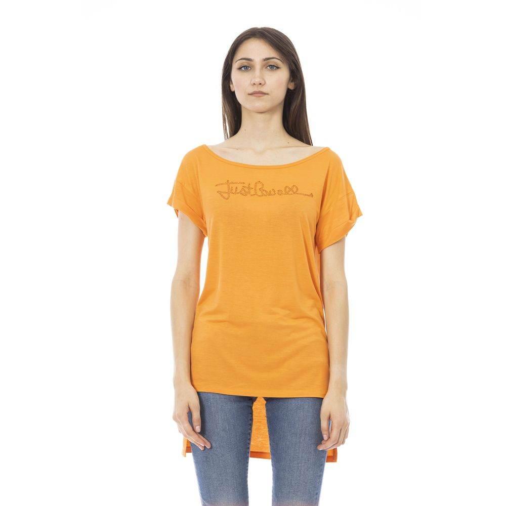 Just Cavalli Orange Cotton Women T-Shirt - Hilstor