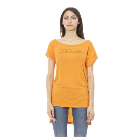 Just Cavalli Orange Cotton Women T-Shirt - Hilstor
