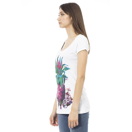 Just Cavalli White Cotton Women T-Shirt - Hilstor