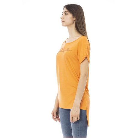 Just Cavalli Orange Cotton Women T-Shirt - Hilstor