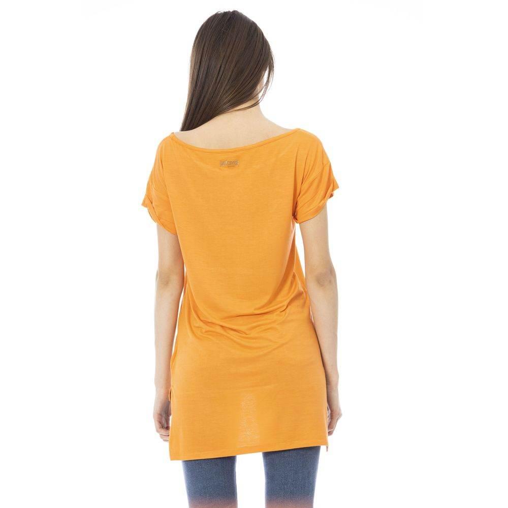 Just Cavalli Orange Cotton Women T-Shirt - Hilstor