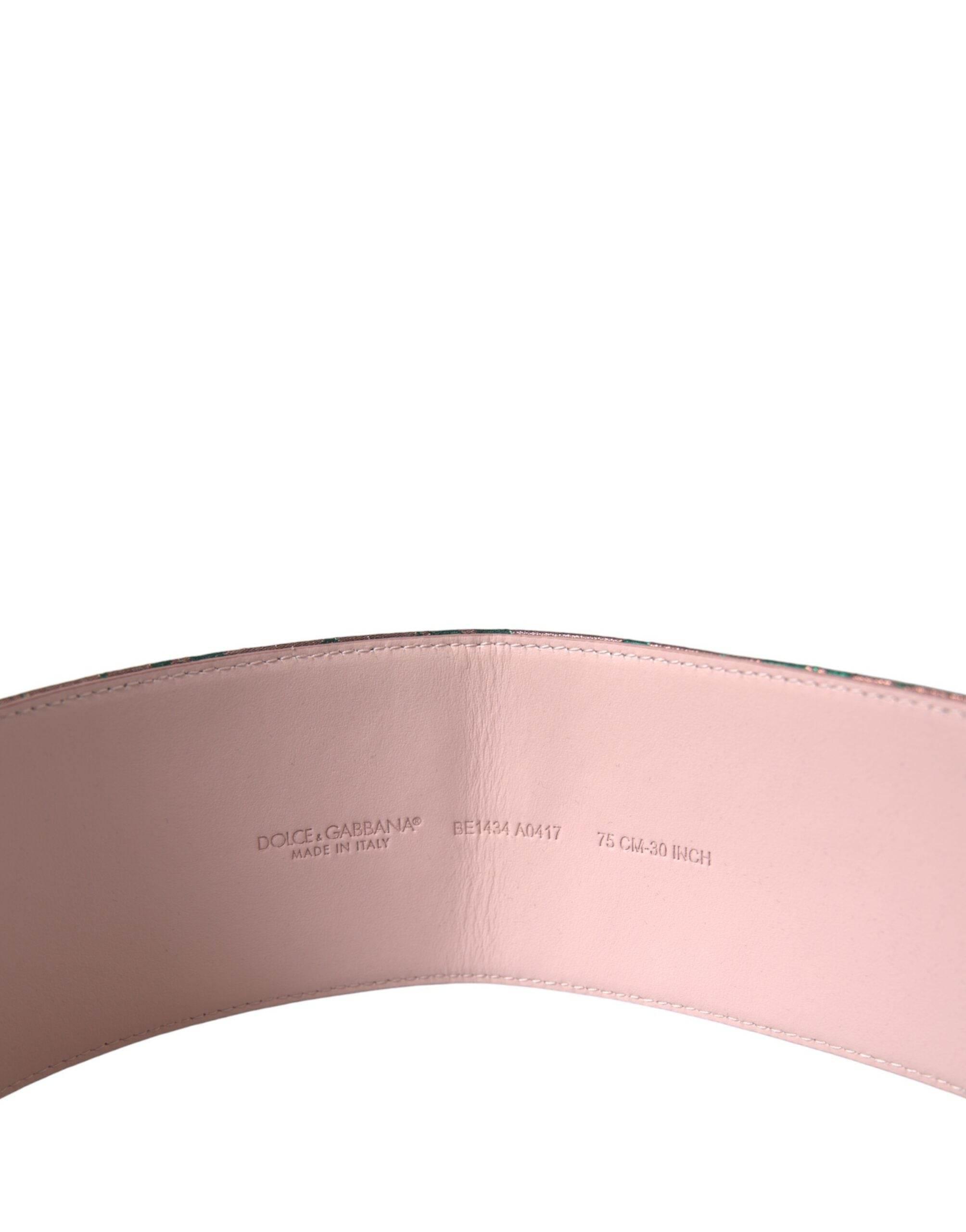 Dolce & Gabbana Multicolor High-Waist Statement Belt - Hilstor