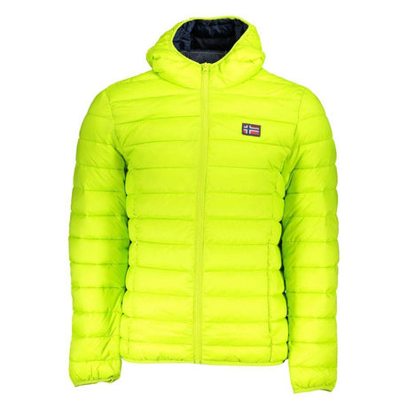 Norway 1963 Chic Green Polyamide Hooded Jacket - Hilstor