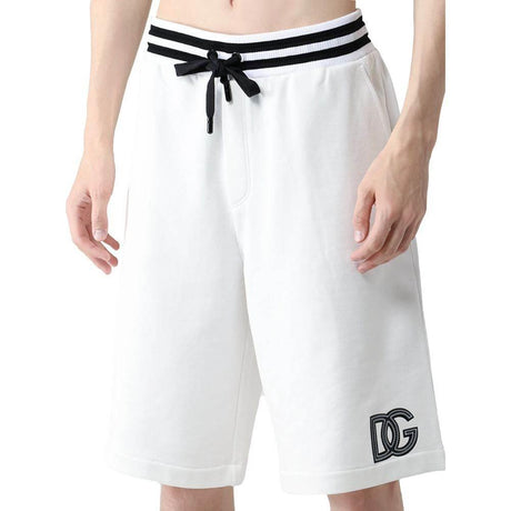 Dolce & Gabbana White Cotton Men Bermuda Short - Hilstor