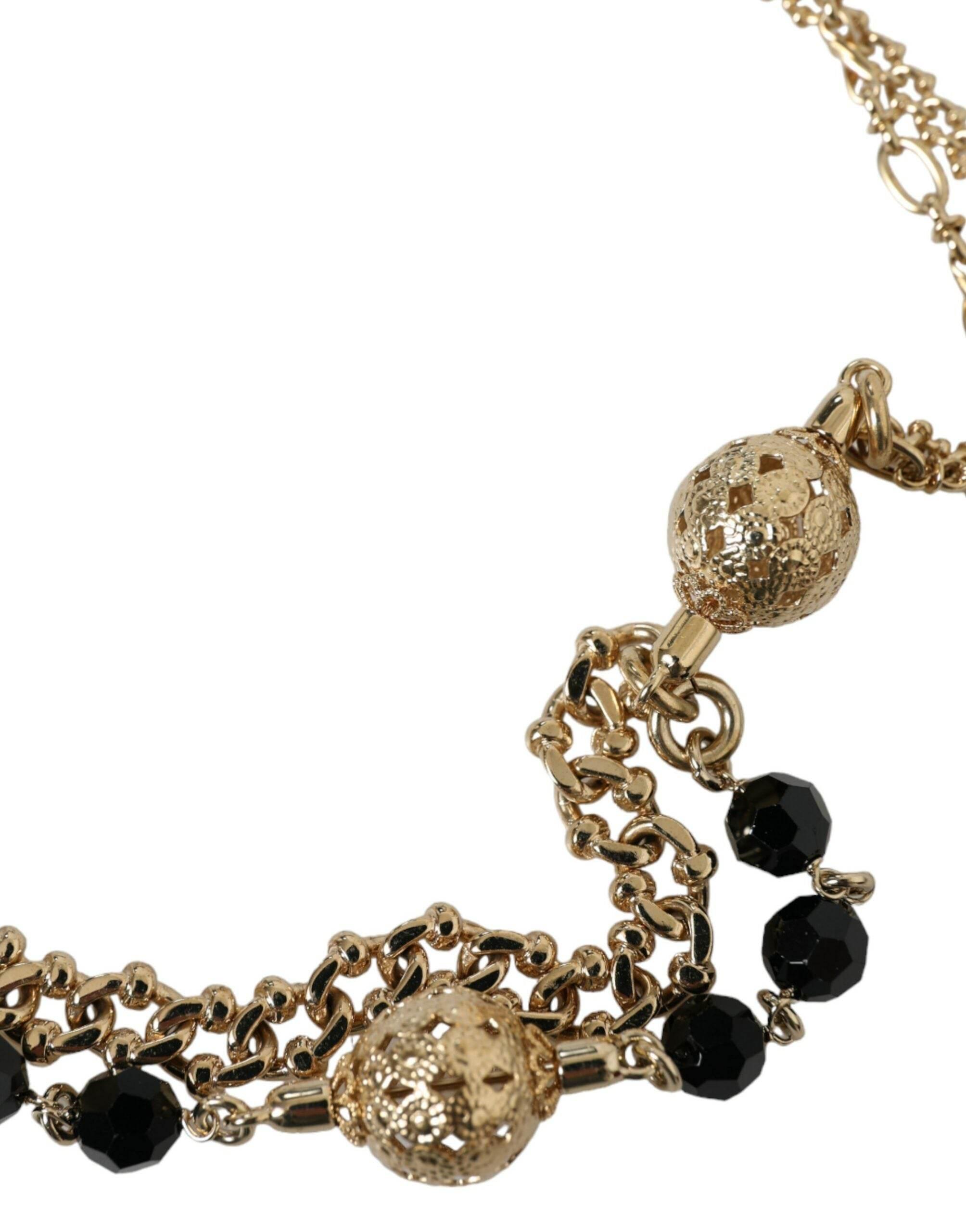 Dolce & Gabbana Elegant Crystal Bounce Leather Waist Belt - Hilstor