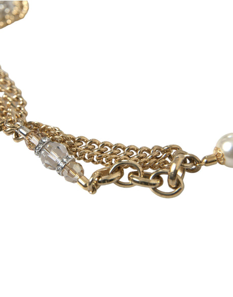 Dolce & Gabbana Elegant Crystal Bounce Waist Belt - Hilstor