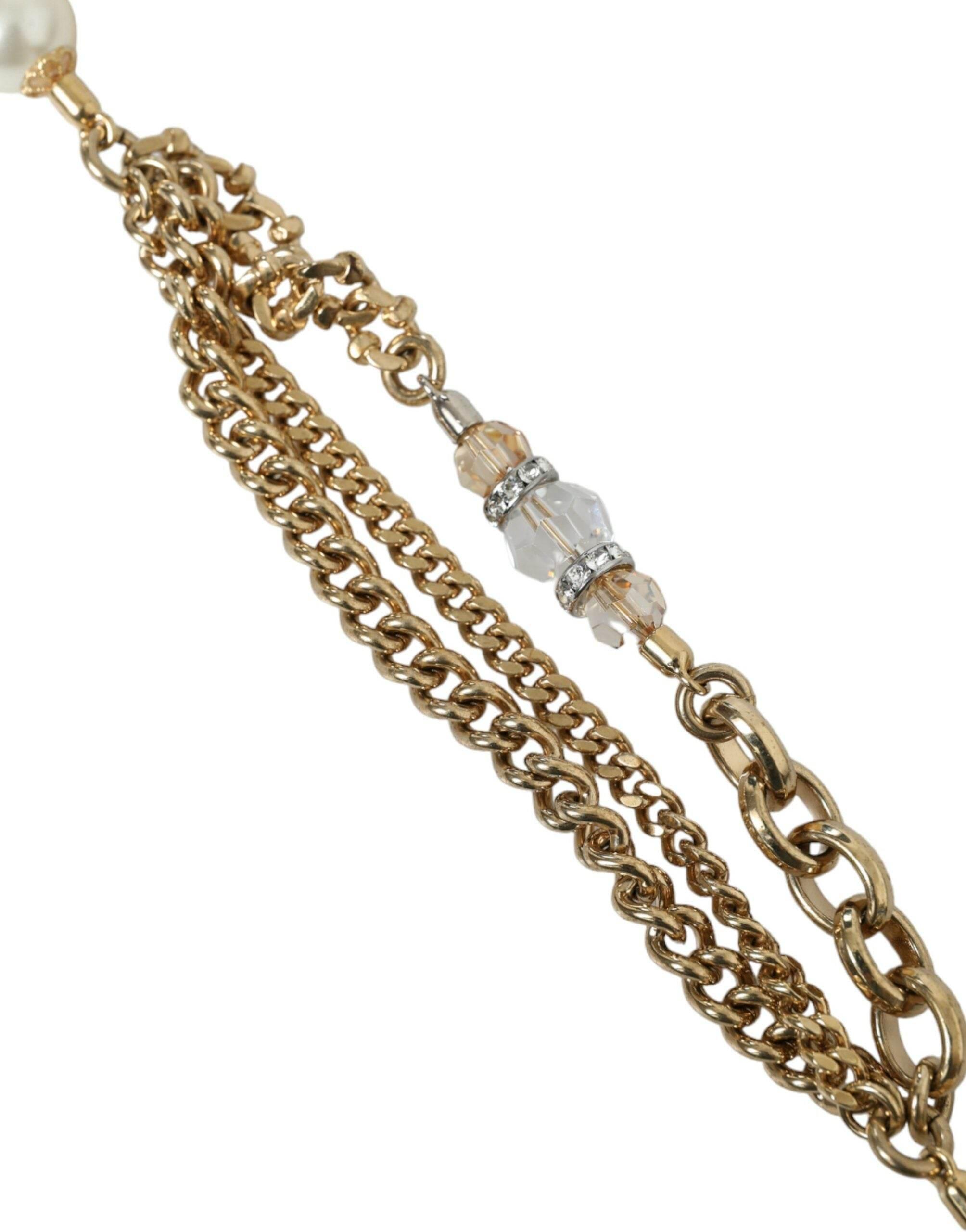Dolce & Gabbana Elegant Crystal Bounce Waist Belt - Hilstor