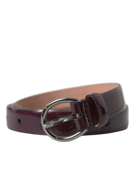 Dolce & Gabbana Elegant Maroon Leather Waist Belt - Hilstor