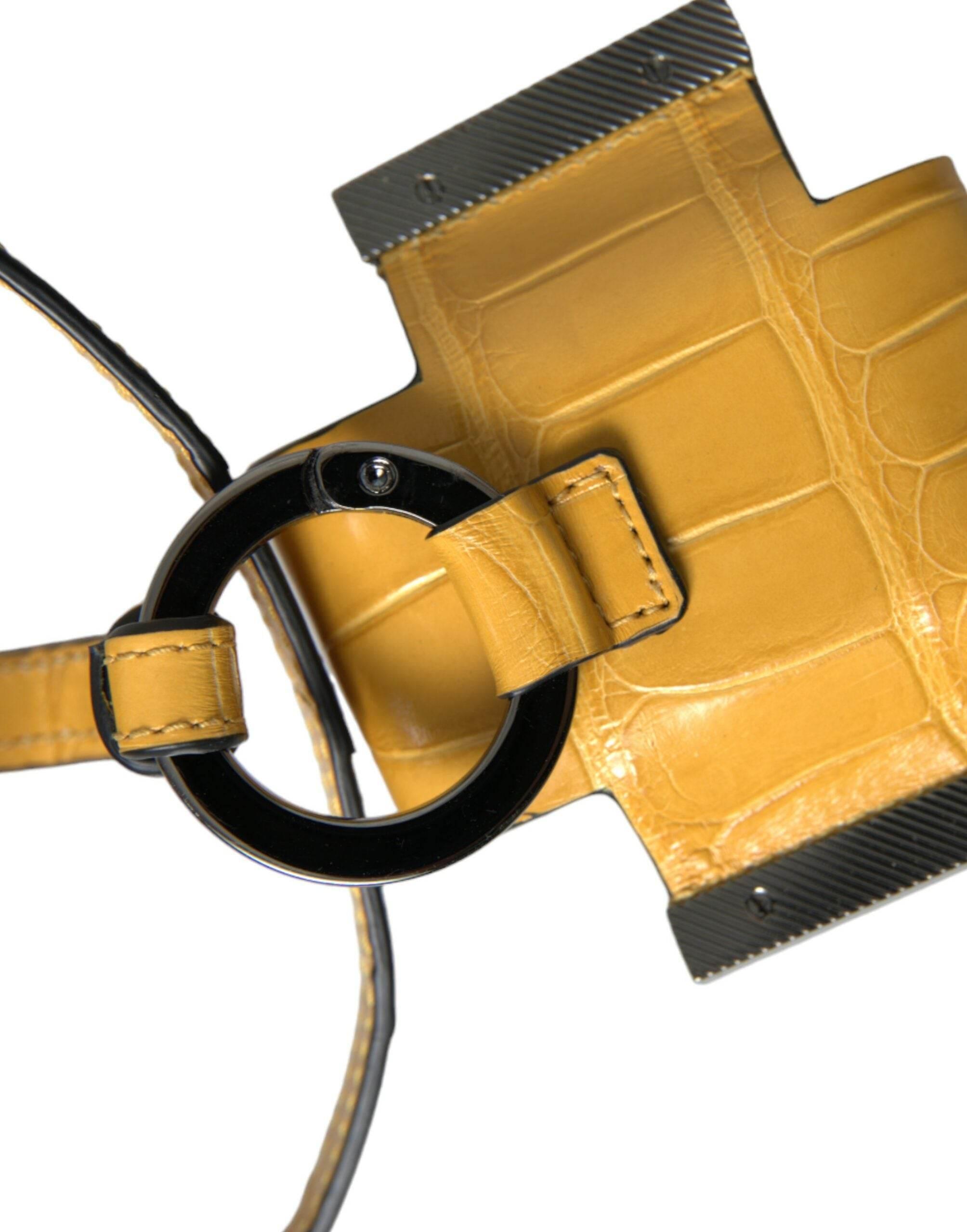 Dolce & Gabbana Exquisite Alligator Leather Key Holder - Hilstor