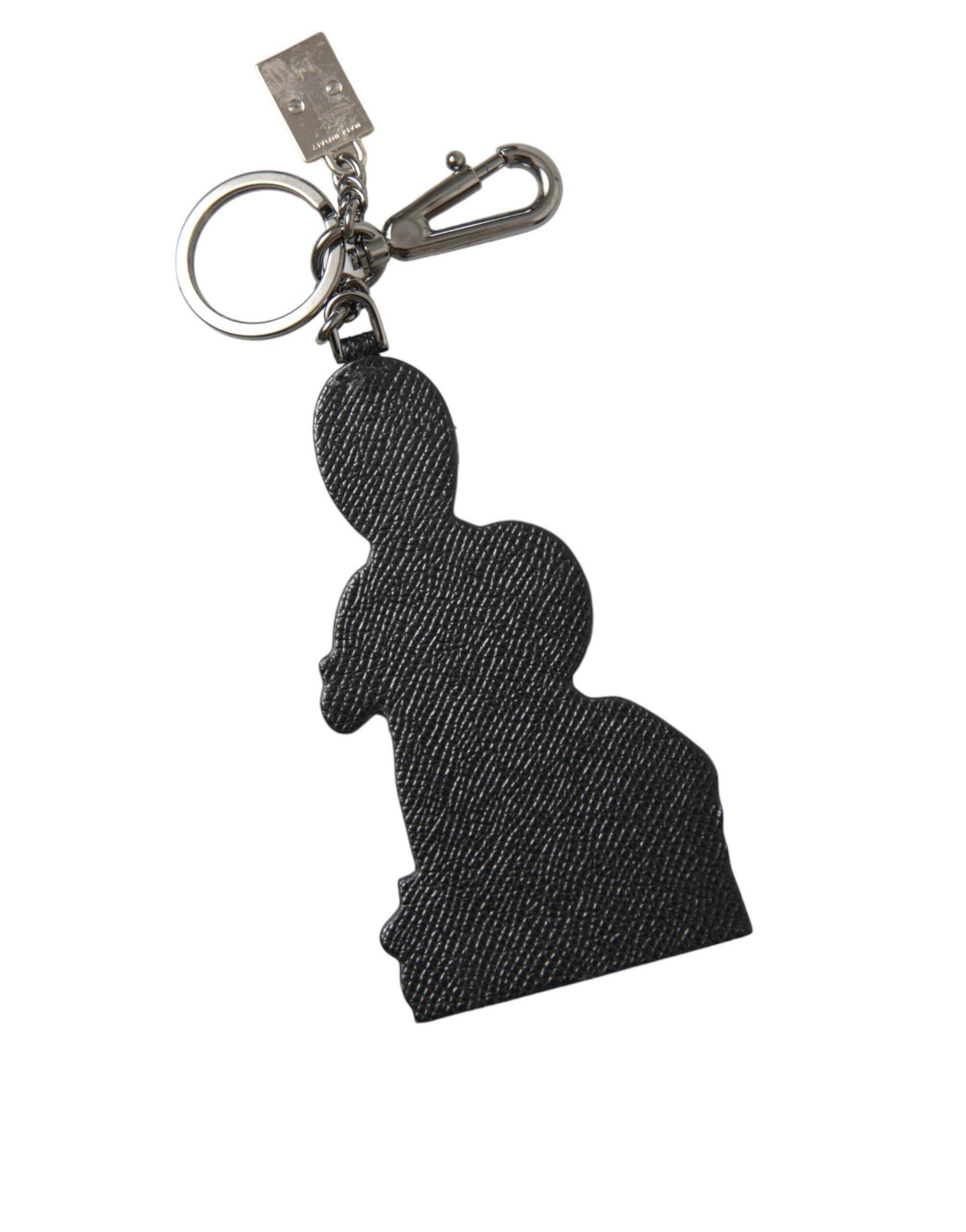 Dolce & Gabbana Elegant Multicolor Leather Keychain - Hilstor