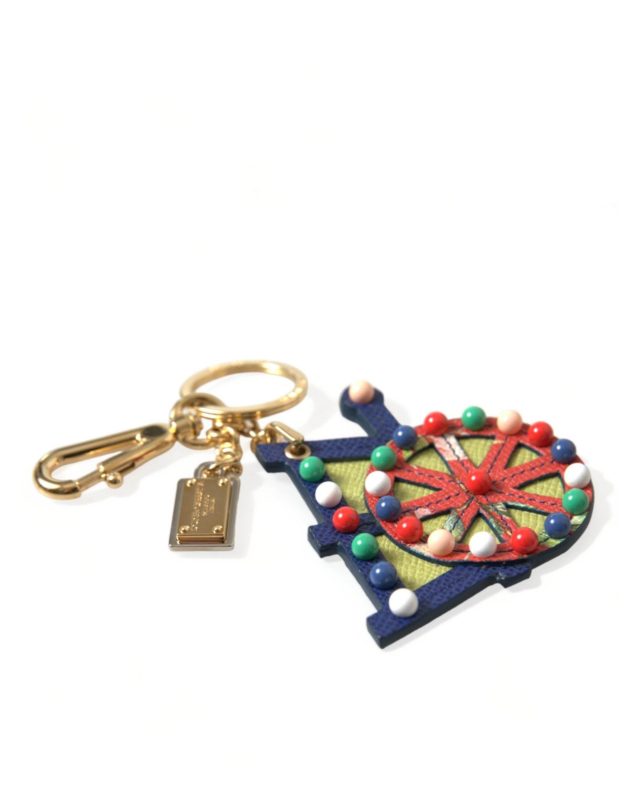 Dolce & Gabbana Multicolor Cellulose Designer Keychain - Hilstor