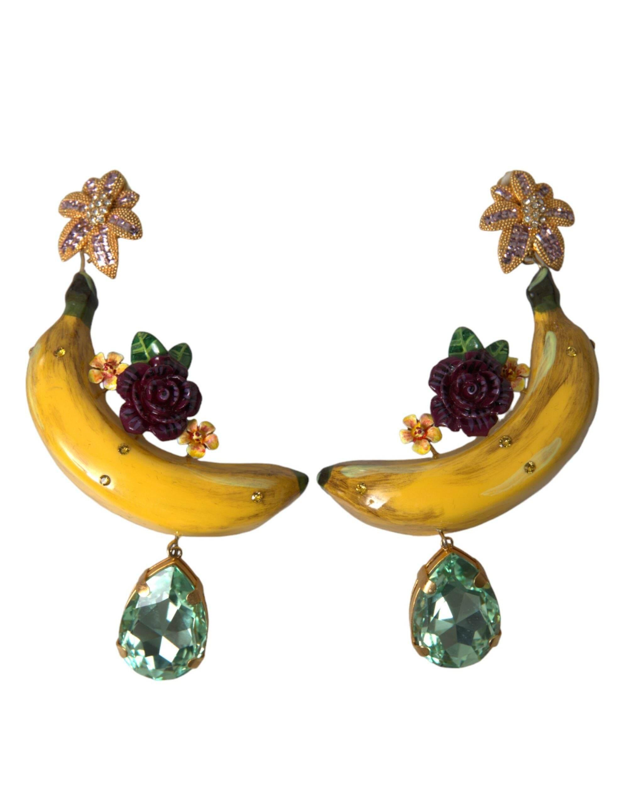 Dolce & Gabbana Chic Clip-on Banana Dangle Earrings - Hilstor