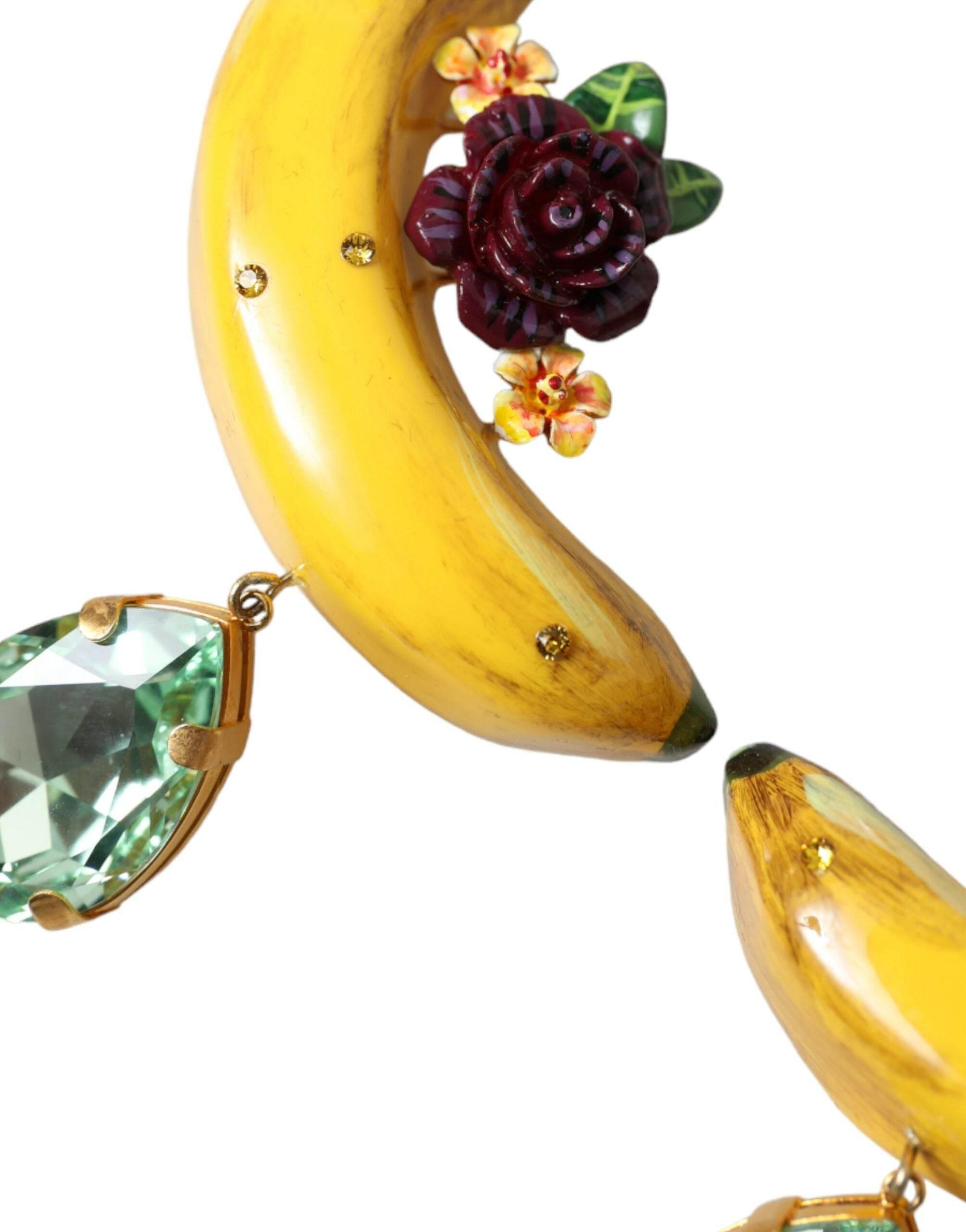 Dolce & Gabbana Chic Clip-on Banana Dangle Earrings - Hilstor