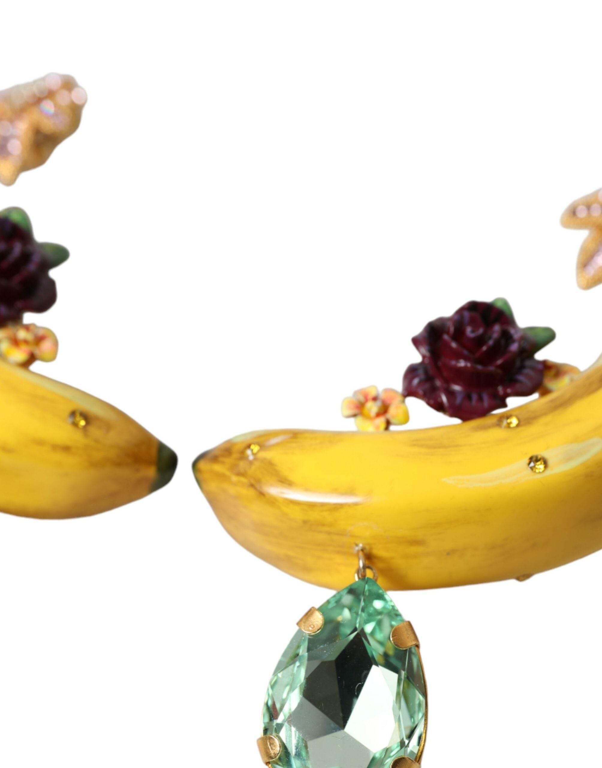 Dolce & Gabbana Chic Clip-on Banana Dangle Earrings - Hilstor