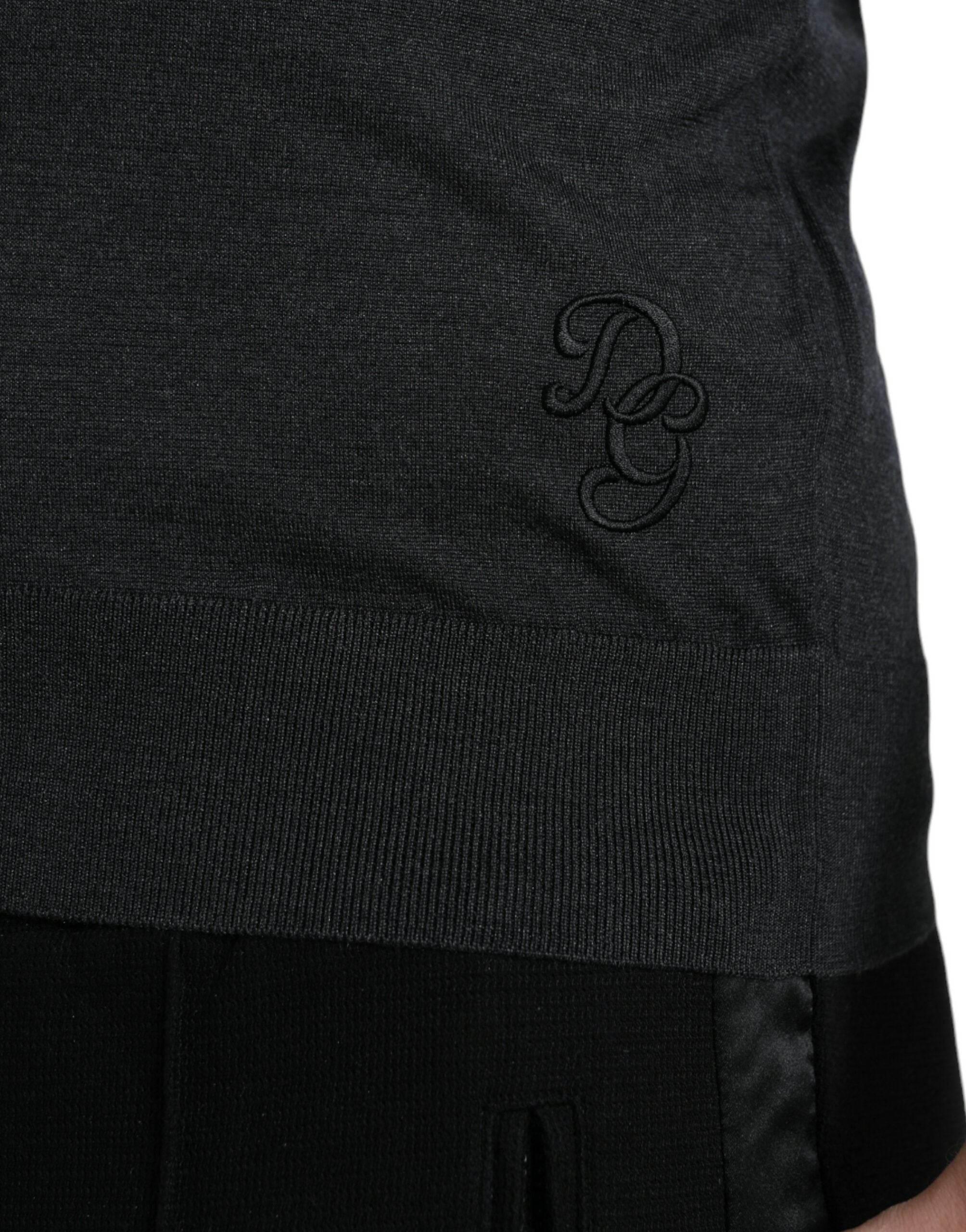 Dolce & Gabbana Dark Gray Crew Neck Short Sleeves T-shirt - Hilstor