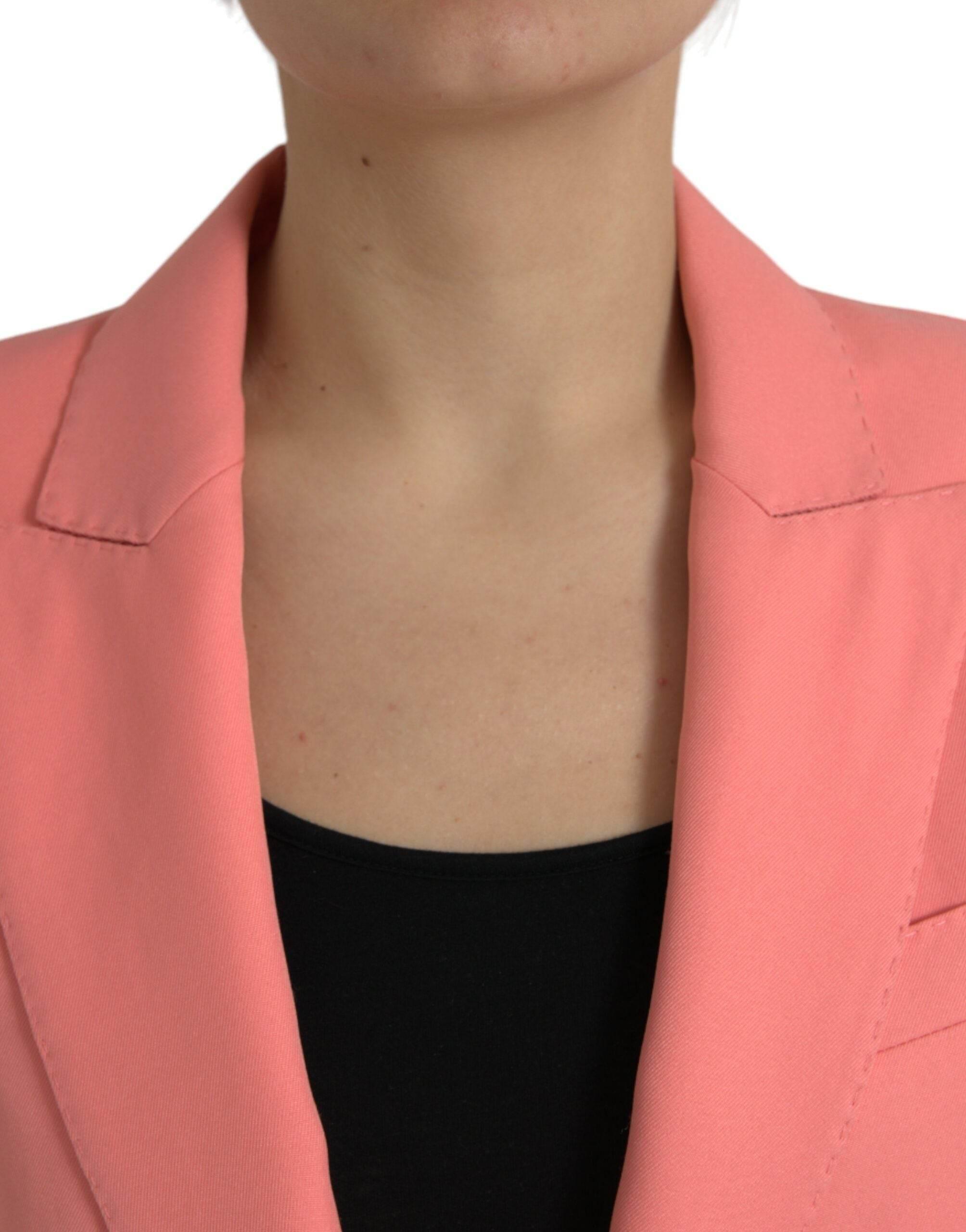 Dolce & Gabbana Chic Pink Peak Lapel Blazer - Hilstor