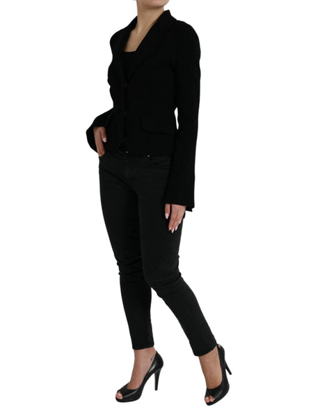 Dolce & Gabbana Elegant Black Designer Blazer for Women - Hilstor