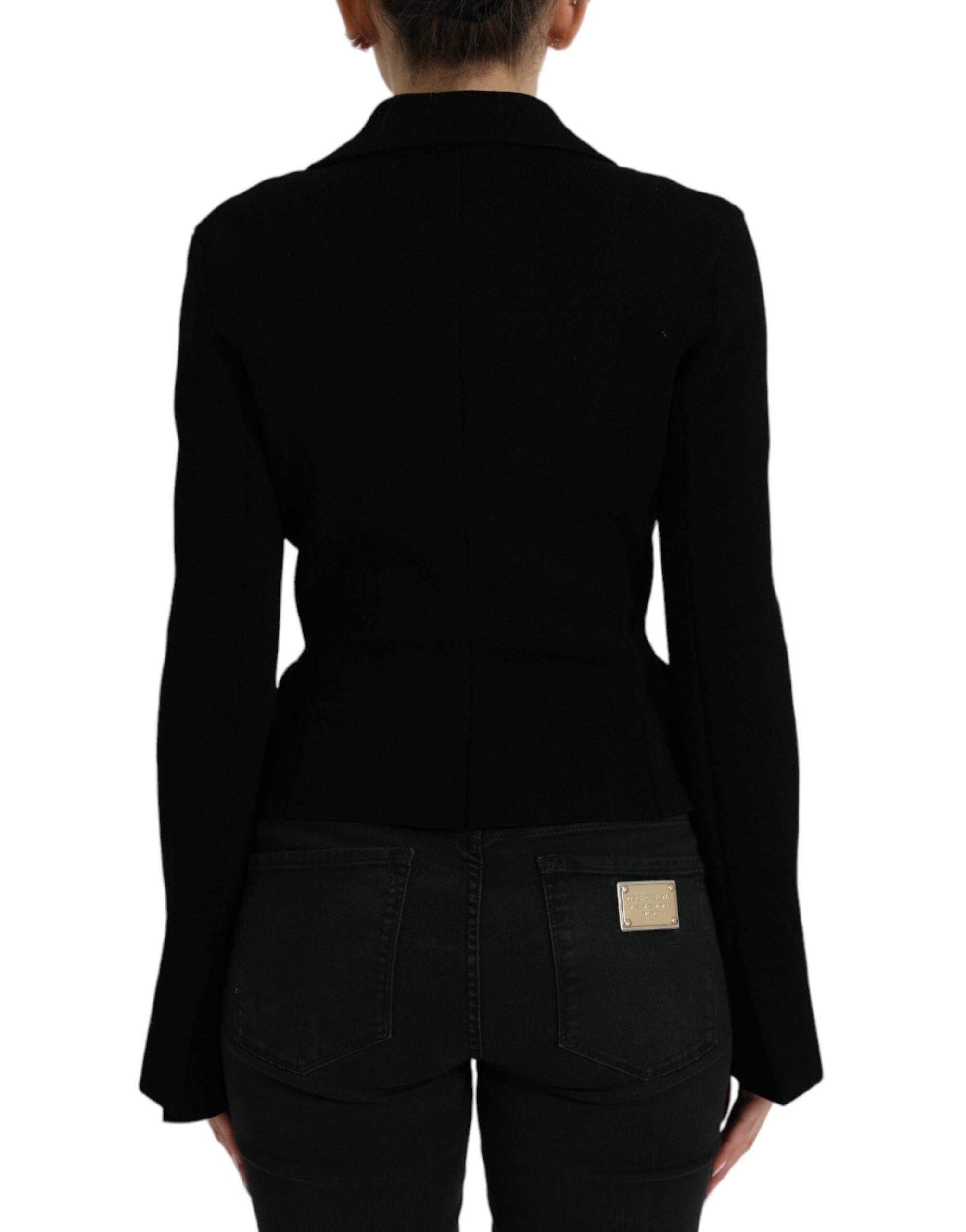 Dolce & Gabbana Elegant Black Designer Blazer for Women - Hilstor