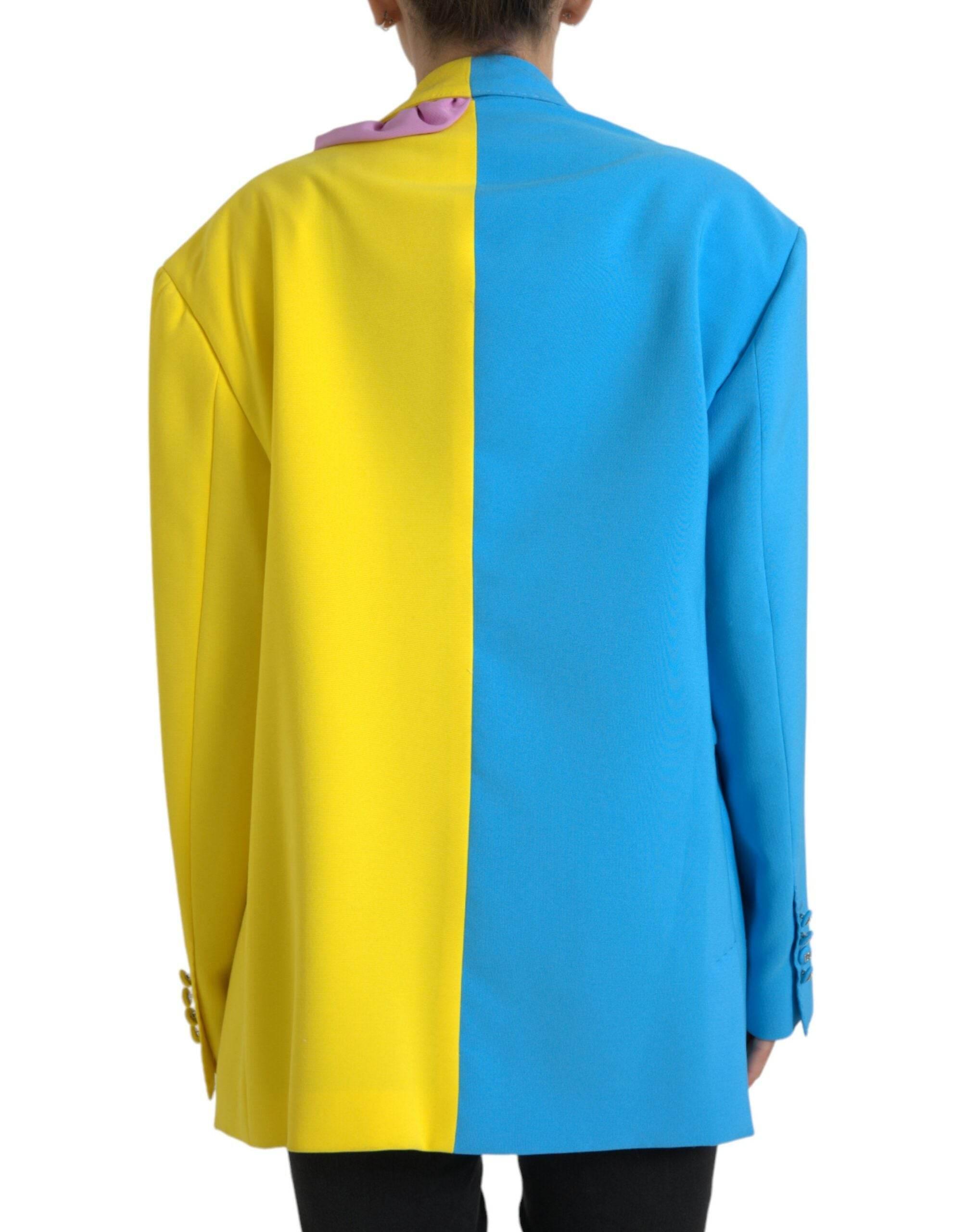 Dolce & Gabbana Multicolor Patchwork Trench Coat Jacket - Hilstor
