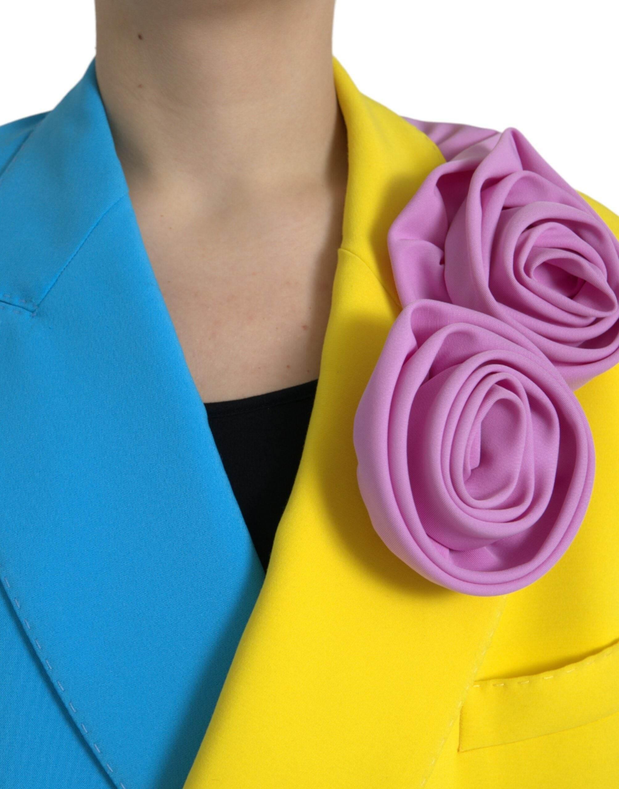 Dolce & Gabbana Multicolor Patchwork Trench Coat Jacket - Hilstor