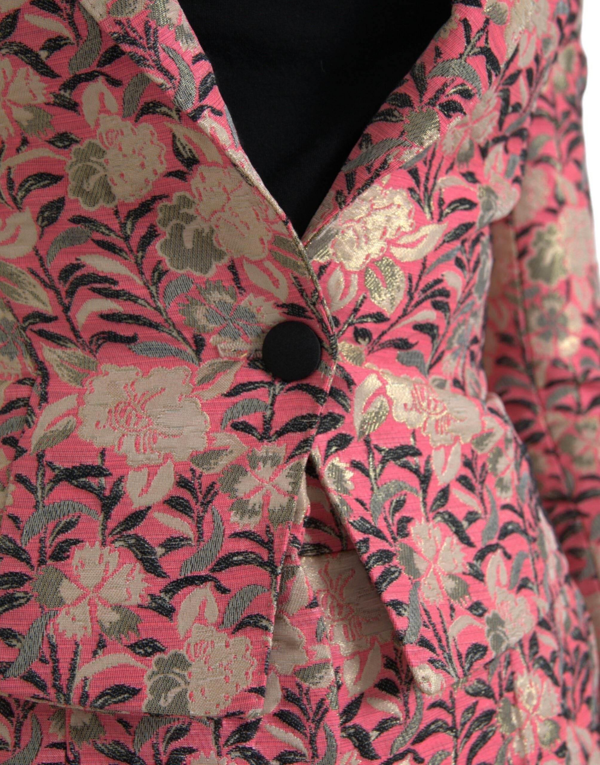 Dolce & Gabbana Elegant Pink Slim Fit Two-Piece Suit - Hilstor