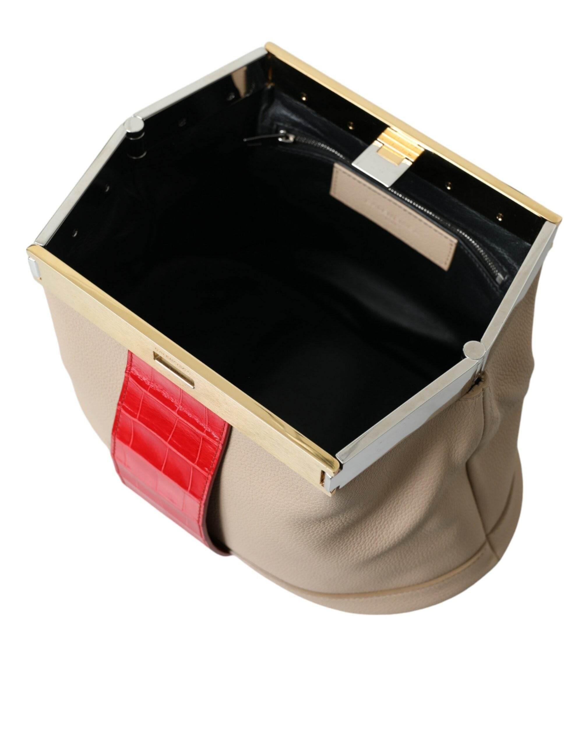 Balenciaga Two Tone Exotic Leather Clutch - Hilstor