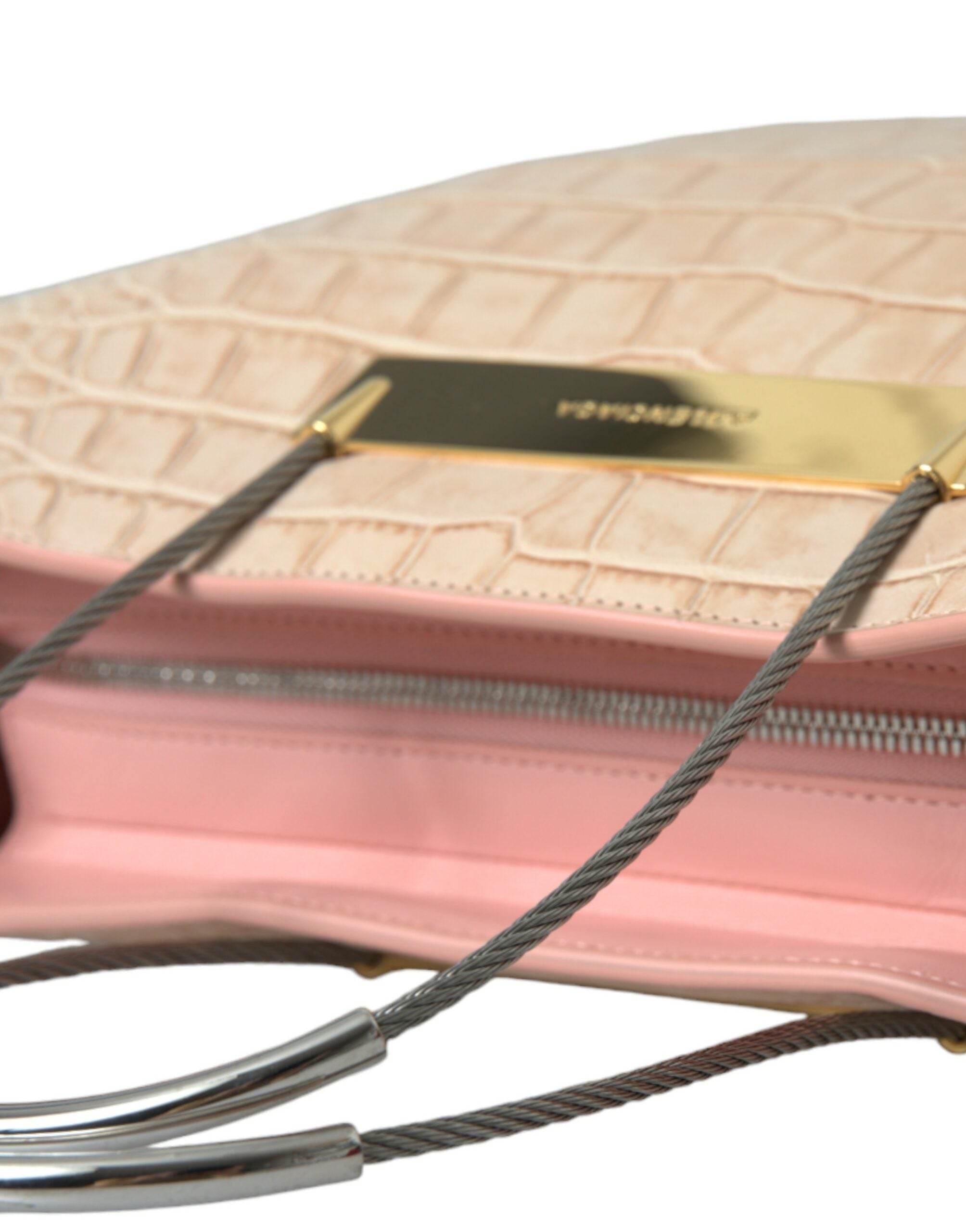 Balenciaga Alligator Leather Chic Pink Tote Bag - Hilstor