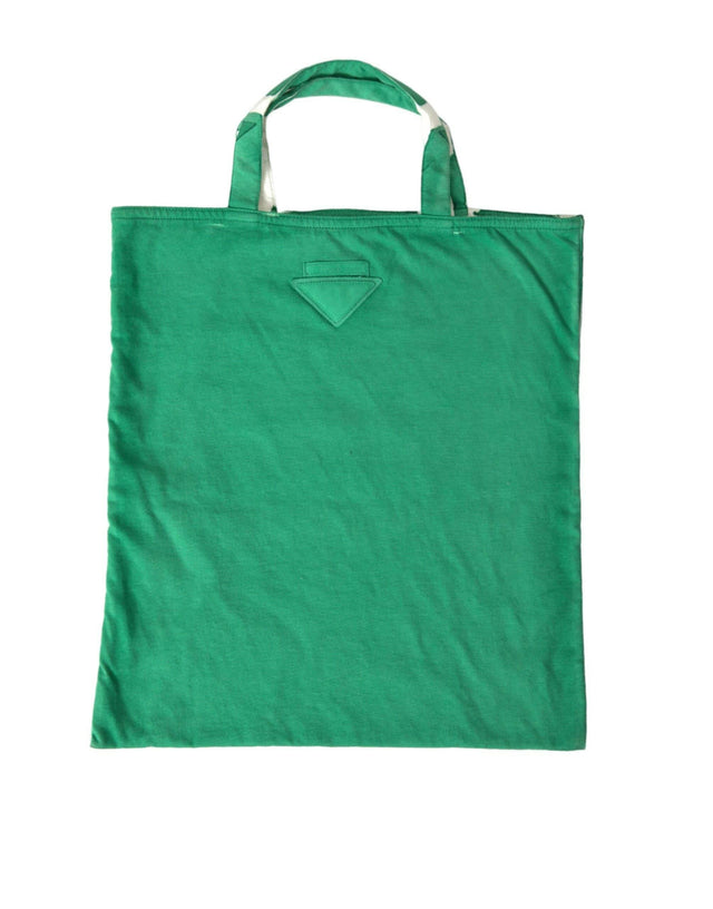 Prada Elegant Green Fabric Tote Bag - Hilstor