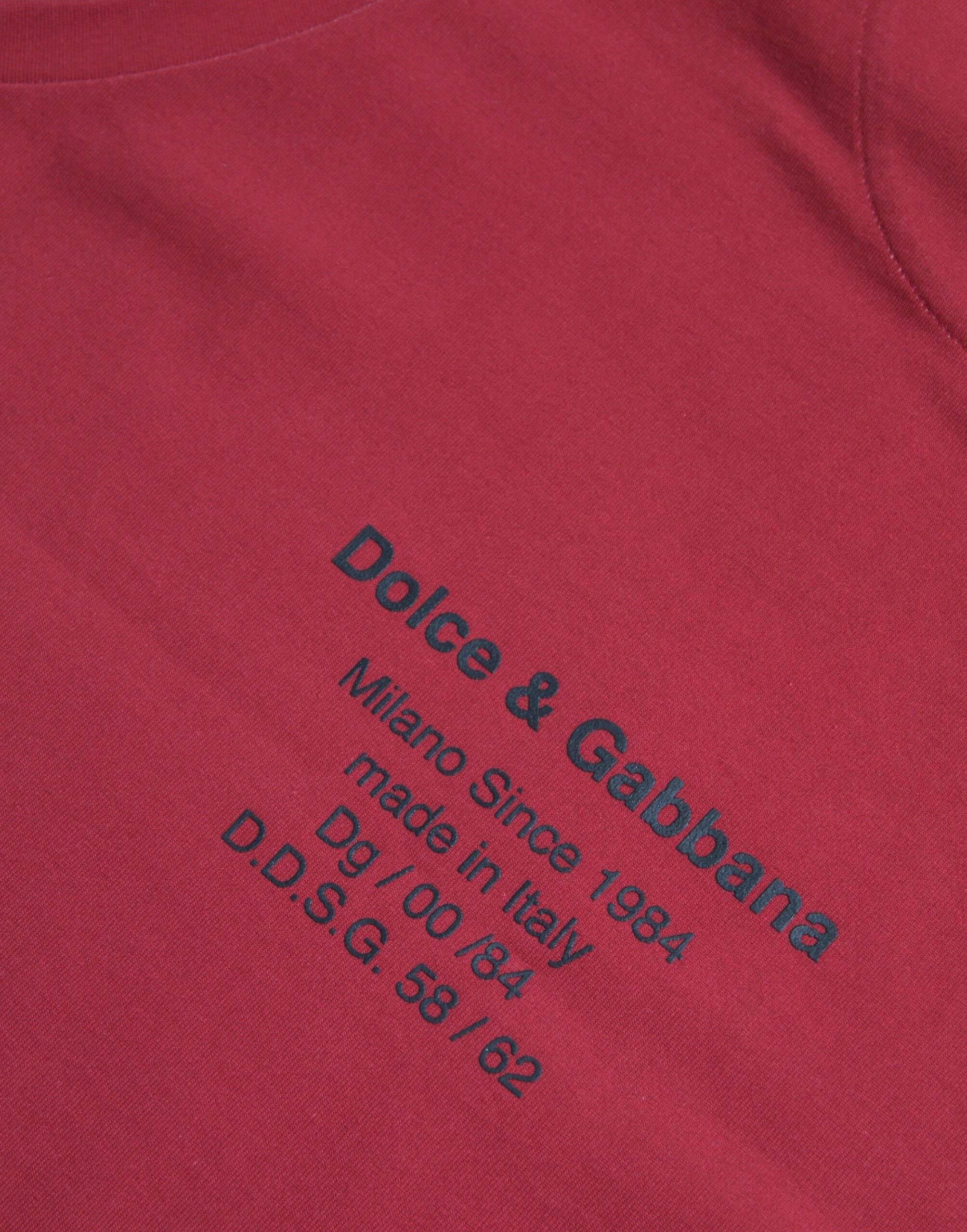 Dolce & Gabbana Red Leopard Print Sleeveless Tank T-shirt - Hilstor