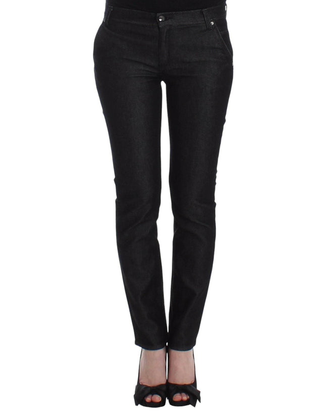 Ermanno Scervino Chic Black Skinny Jeans - Elegant & Slim Fit - Hilstor