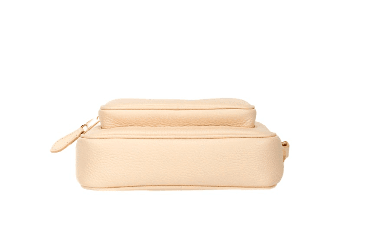 Burberry Small Branded Peach Pink Grainy Leather Camera Crossbody Bag - Hilstor