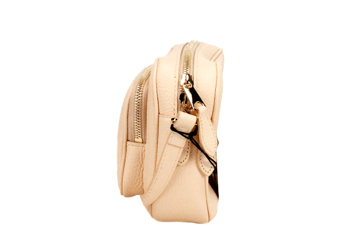 Burberry Small Branded Peach Pink Grainy Leather Camera Crossbody Bag - Hilstor