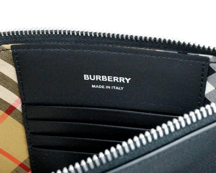 Burberry Peyton Monogram Black Leather Pouch Crossbody Bag Purse - Hilstor