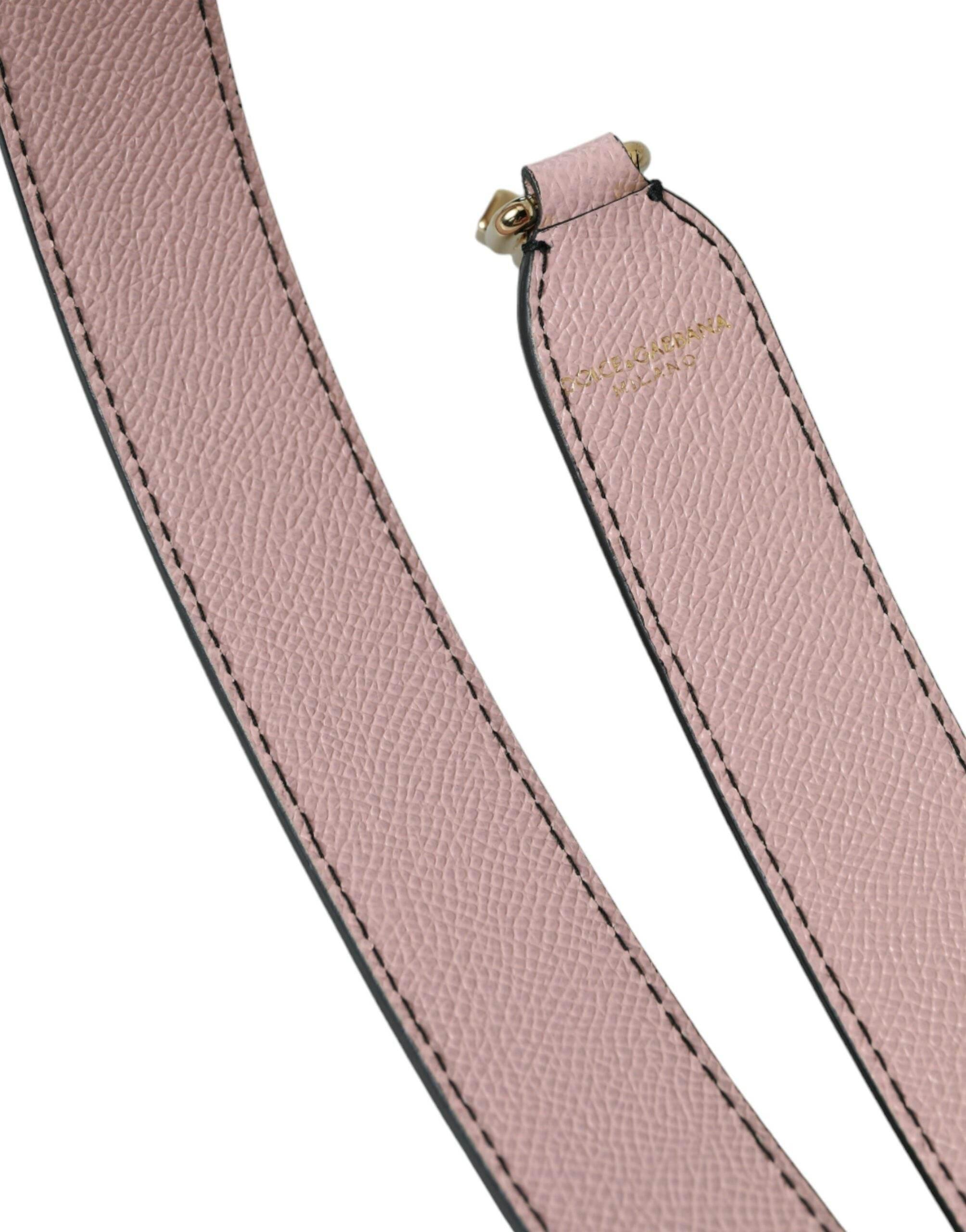 Dolce & Gabbana Pink Leather Handbag Accessory Shoulder Strap - Hilstor