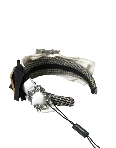 Dolce & Gabbana Multicolor Crystal Embellished Women Headband Diadem - Hilstor