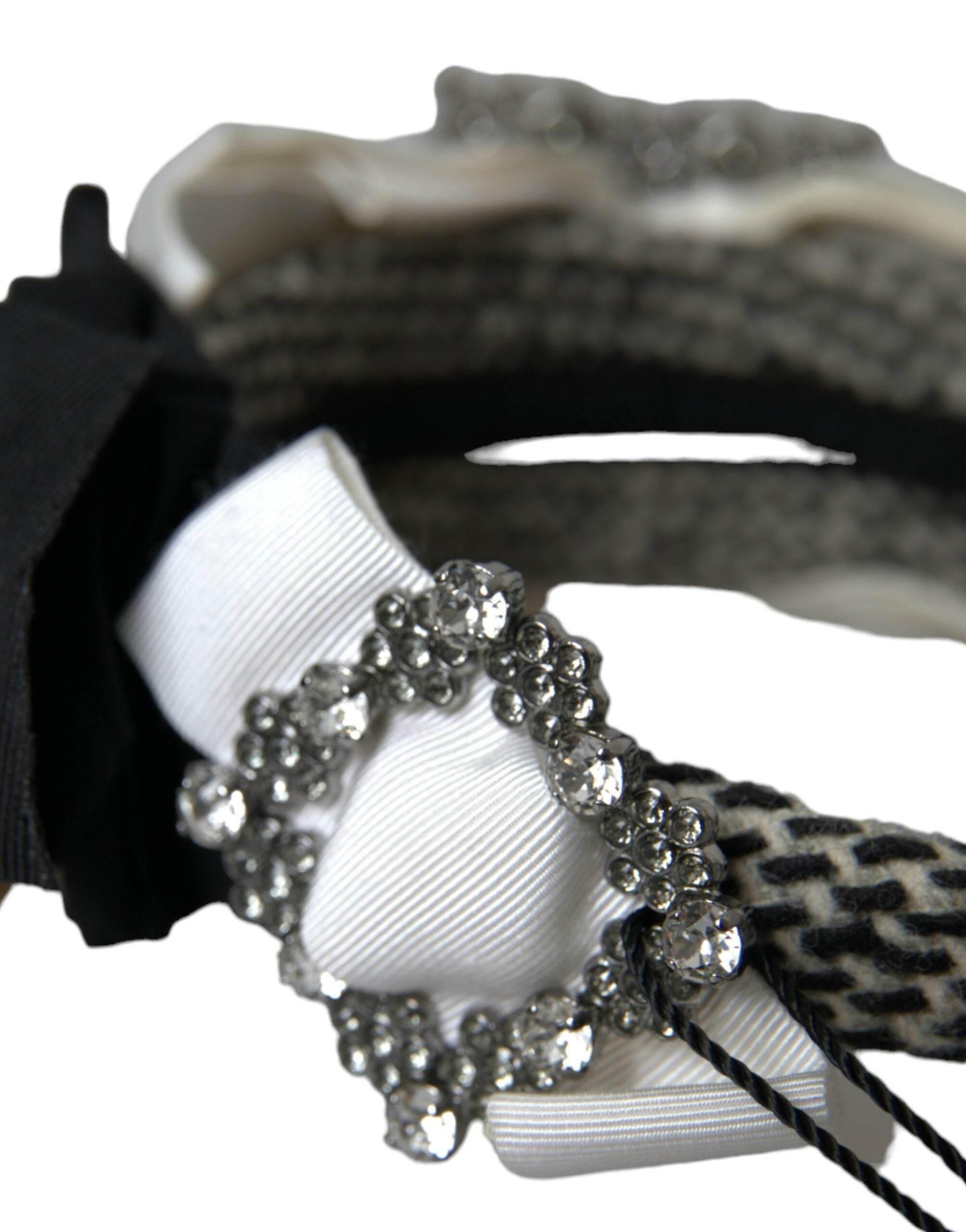 Dolce & Gabbana Multicolor Crystal Embellished Women Headband Diadem - Hilstor