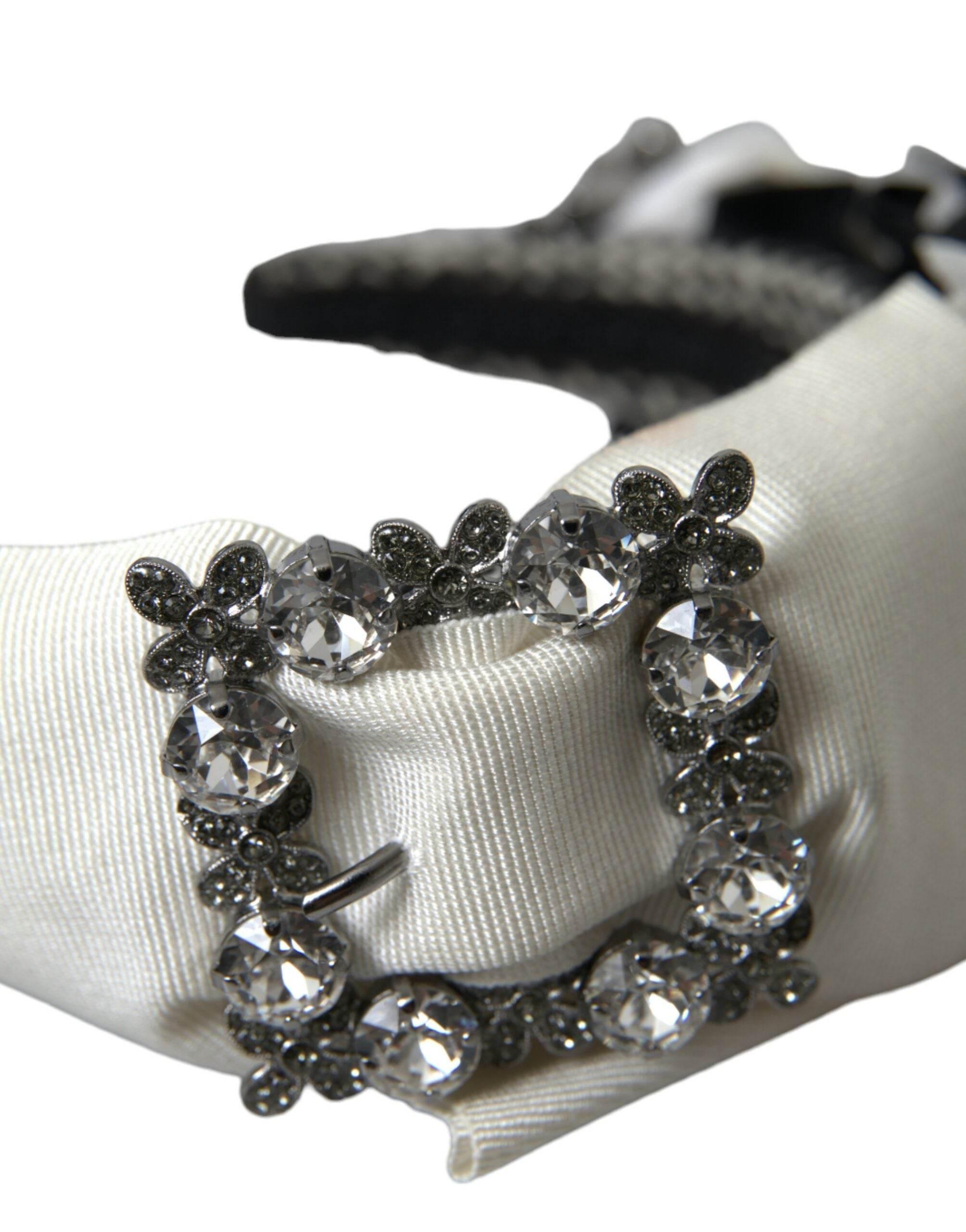 Dolce & Gabbana Multicolor Crystal Embellished Women Headband Diadem - Hilstor