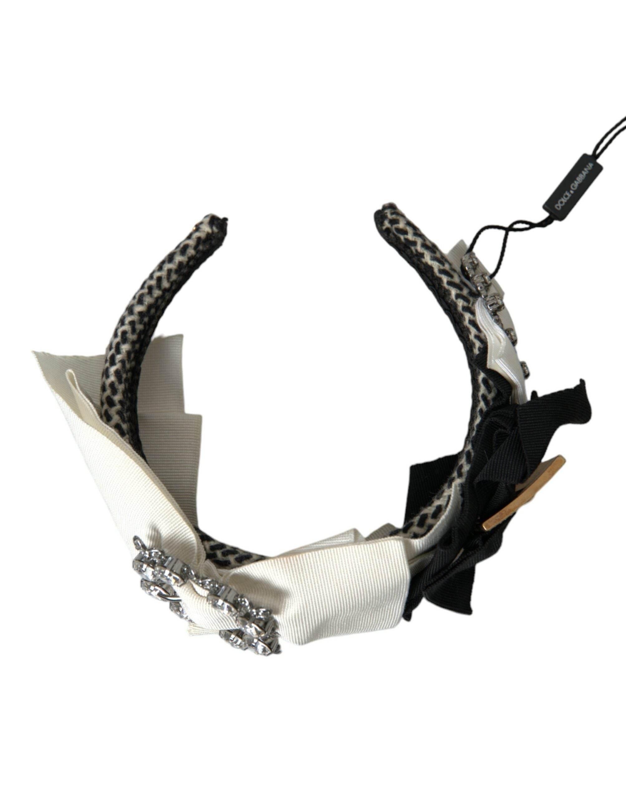Dolce & Gabbana Multicolor Crystal Embellished Women Headband Diadem - Hilstor