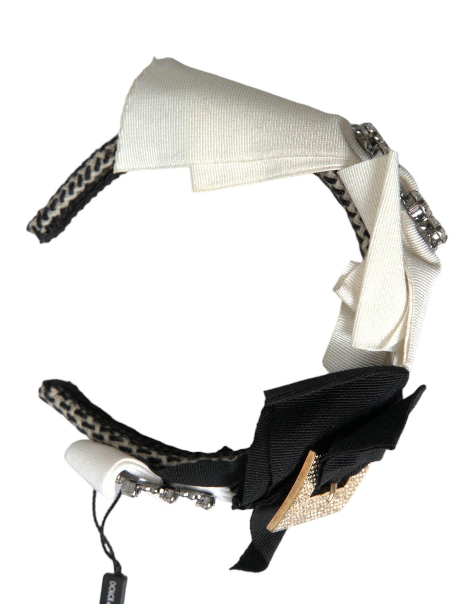 Dolce & Gabbana Multicolor Crystal Embellished Women Headband Diadem - Hilstor