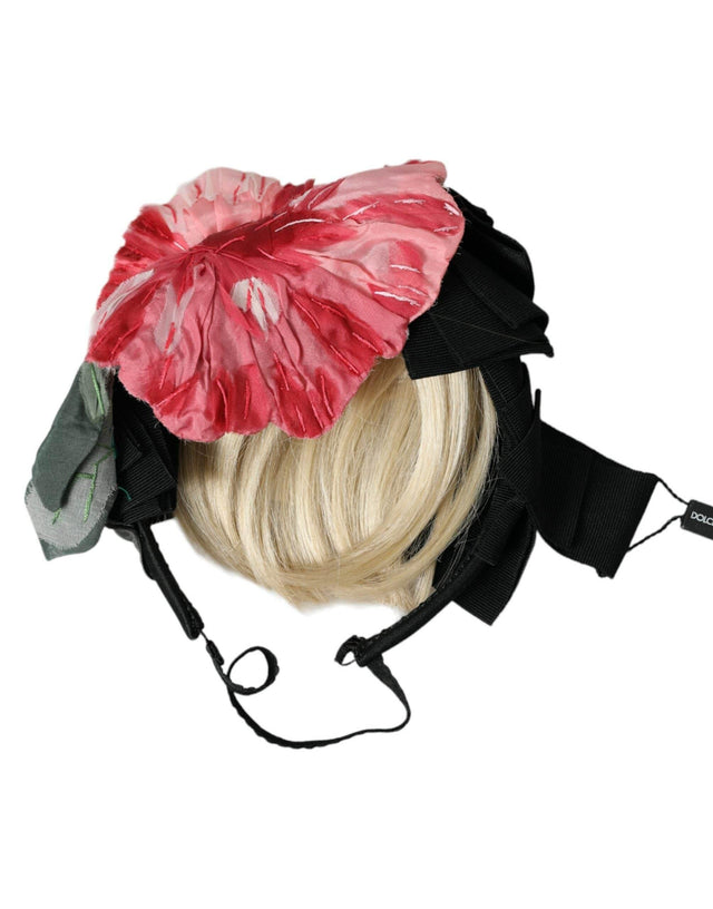 Dolce & Gabbana Black Viscose White Hair Parrucchiera Headband Diadem - Hilstor